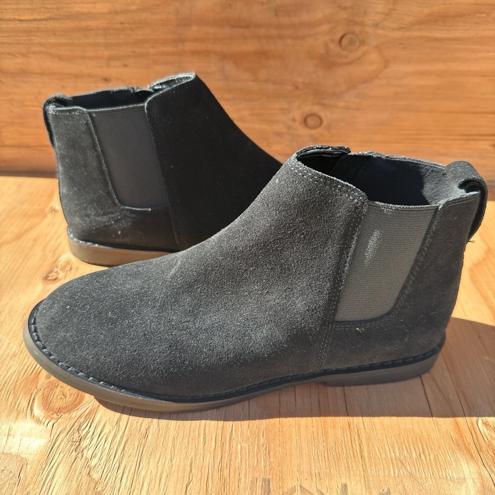 River Island Black Suede Chelsea Boots